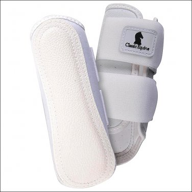 MEDIUM CLASSIC EQUINE AIRWAVE SPLINT BREATHABLE HORSE LEG BOOTS PAIR WHITE