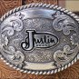 50" JUSTIN COPPER GRIZZLE TROPHY WESTERN TOOLED LEATHER BELT 1-1/2" WIDE