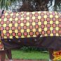66" HILASON 1200D POLY RIPSTOP WATERPROOF HORSE COLD WINTER SHEET BROWN YELLOW