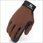 10 SIZE HERITAGE PERFORMANCE RIDING GLOVES HORSE EQUESTRIAN BROWN