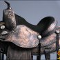 TO102DBRO-F HILASON TREELESS WESTERN LEATHER TRAIL PLEASURE RIDING SADDLE 17"