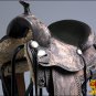 TO102DBRO-F HILASON TREELESS WESTERN LEATHER TRAIL PLEASURE RIDING SADDLE 17"