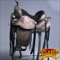 TO102DBRO-F HILASON TREELESS WESTERN LEATHER TRAIL PLEASURE RIDING SADDLE 17"