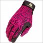 7 SIZE WILD ZEBRA HERITAGE PERFORMANCE RIDING GLOVES HORSE EQUESTRIAN