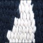 FEP249 HILASON WESTERN NEW ZEALAND WOOL HORSE SADDLE BLANKET BLACK WHITE ZEBRA