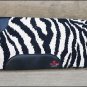 FEP249 HILASON WESTERN NEW ZEALAND WOOL HORSE SADDLE BLANKET BLACK WHITE ZEBRA