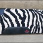 FEP249 HILASON WESTERN NEW ZEALAND WOOL HORSE SADDLE BLANKET BLACK WHITE ZEBRA