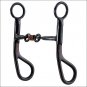 HILASON BLACK STEEL DOG BONE COPPER ROLLERS MOUTH HORSE BIT