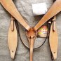 S515 HILASON WESTERN LEATHER HORSE BRIDLE HEADSTALL TAN