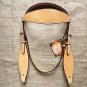 S515 HILASON WESTERN LEATHER HORSE BRIDLE HEADSTALL TAN