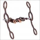 HILASON BROWN STEEL CHAIN HORSE TACK GAG BIT 6" CHEEKS