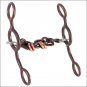 HILASON BROWN STEEL CHAIN HORSE TACK GAG BIT 6" CHEEKS