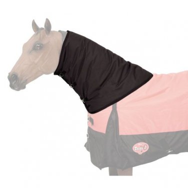 X LARGE TOUGH 1 1680D WATERPROOF 300 GSM HORSE POLY NECK COVER BLACK