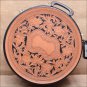AH-6 HILASON HORSE LARGE BLACK MOLDED HEAVY DUTY ABS ROPE CAN W/ LEATHER TRIM
