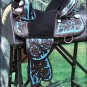 TW101DBTRQ-F HILASON BROWN TREELESS WESTERN TRAIL BARREL RACING SADDLE 17"