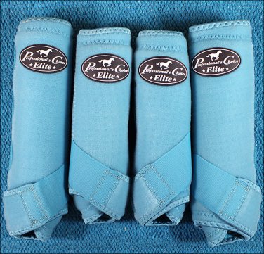 SMALL PROFESSIONAL CHOICE VENTECH ELITE SPORTS MEDICINE HORSE BOOTS TURQUOISE