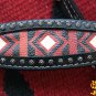 HILASON WESTERN LEATHER HEADSTALL BREAST COLLAR SADDLE PAD BLANKET BLACK RED