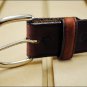 40 inch SILVER CREEK CLASSIC WESTERN LEATHER MANS BELT BROWN MADE IN THE USA