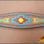HILASON WESTERN LEATHER HORSE HEADSTALL BREAST COLLAR TAN W/ AZTEC HAND PAINT