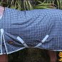 66" HILASON 1200D WINTER WATERPROOF POLY TURNOUT HORSE BLANKET BLACK GREY