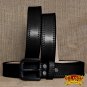 GM101BK-F HILASON HAND MADE HEAVY DUTY BUFFALO HIDE LEATHER STICHED BELT 34"
