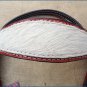 HILASON WESTERN LEATHER HORSE BRIDLE HEADSTALL MAHOGANY WHITE HAIR ON