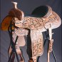 BH126-F HILASON BIG KING WESTERN WADE RANCH ROPING COWBOY LEATHER SADDLE 16"