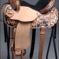 TT316BKIN 15" HILASON WESTERN FLEX TREE BARREL RACING TRAIL RIDING HORSE SADDLE