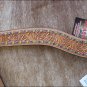 V1 HILASON WESTERN LEATHER HORSE BREAST COLLAR TAN HAND FLORAL CARVED
