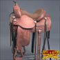 TO10RO-F HILASON TREELESS WESTERN LEATHER TRAIL PLEASURE HORSE RIDING SADDLE 17"