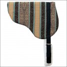 WEAVER PATTERN STRIPES HERCULON HORSE SADDLE BAREBACK PAD WITH TACKY-TACK BOTTOM