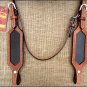 HILASON WESTERN LEATHER HORSE BRIDLE HEADSTALL TAN W/ BEADED INLAY