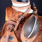 WD005OL-F HILASON BIG KING  WESTERN WADE RANCH ROPING COWBOY TRAIL SADDLE 15