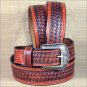 44x1 1/2" 3D TAN MENS WESTERN FASHION HAND TOOLED LEATHER BELT REMOVABLE BUCKLE