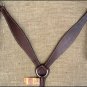 HILASON WESTERN LEATHER HORSE BREAST COLLAR - DARK BROWN