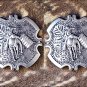 NICKEL FINISH BARREL RACER CONCHOS RHINESTONE HEADSTALL SADDLE TACK COWGIRL