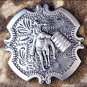 NICKEL FINISH BARREL RACER CONCHOS RHINESTONE HEADSTALL SADDLE TACK COWGIRL