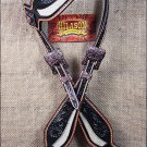HILASON WESTERN LEATHER HORSE ONE EAR BRIDLE HEADSTALL BLACK WHITE HAIR CONCHO