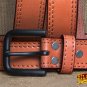 GM101M-F HILASON HAND MADE HEAVY DUTY BUFFALO HIDE LEATHER STICHED BELT 36"
