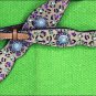 HILASON WESTERN LEOPARD LEATHER HORSE HEADSTALL BREAST COLLAR BERRY CONCO