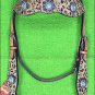 HILASON WESTERN LEOPARD LEATHER HORSE HEADSTALL BREAST COLLAR BERRY CONCO
