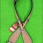 NEW HILASON WESTERN LEATHER HORSE ONE EAR BRIDLE HEADSTALL RHINESTONES TAN S448
