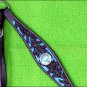 F06 HILASON WESTERN LEATHER HORSE BREAST COLLAR BROWN TURQUOISE BLING CONCHO
