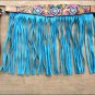HILASON WESTERN LEATHER HORSE BRIDLE HEADSTALL BREAST COLLAR HAND PAINT FRINGES