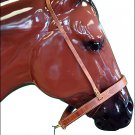 HORSE TACK LEATHER NOSEBAND/CAVESSON COMBO BY CIRCLE Y