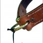HORSE TACK LEATHER NOSEBAND/CAVESSON COMBO BY CIRCLE Y