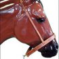 HORSE TACK LEATHER NOSEBAND/CAVESSON COMBO BY CIRCLE Y