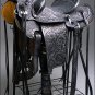 WD005BKRO-F HILASON BIG KING WESTERN WADE RANCH ROPING COWBOY TRAIL SADDLE 15"