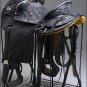 WD005BKRO-F HILASON BIG KING WESTERN WADE RANCH ROPING COWBOY TRAIL SADDLE 15"