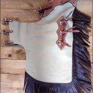 HILASON YOUTH / CHILD PRO RODEO BRONC BULL-RIDING SMOOTH LEATHER CHINKS CHAPS